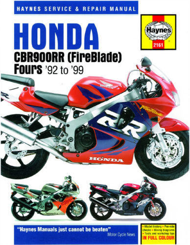 HAYNES MANUAL: HONDA CBR900RR FIREBLADE 1992-1999