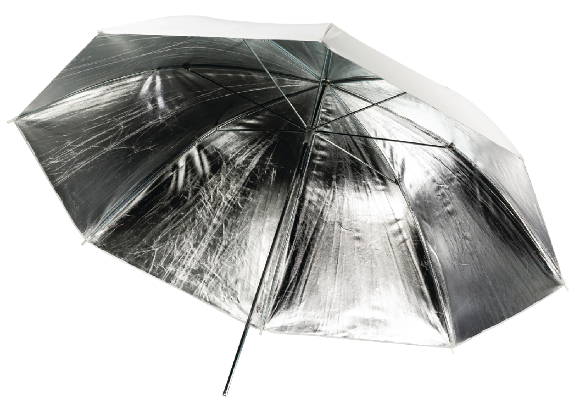 Fotografiparaply, lysreflekterende, sølv Ø 100 cm